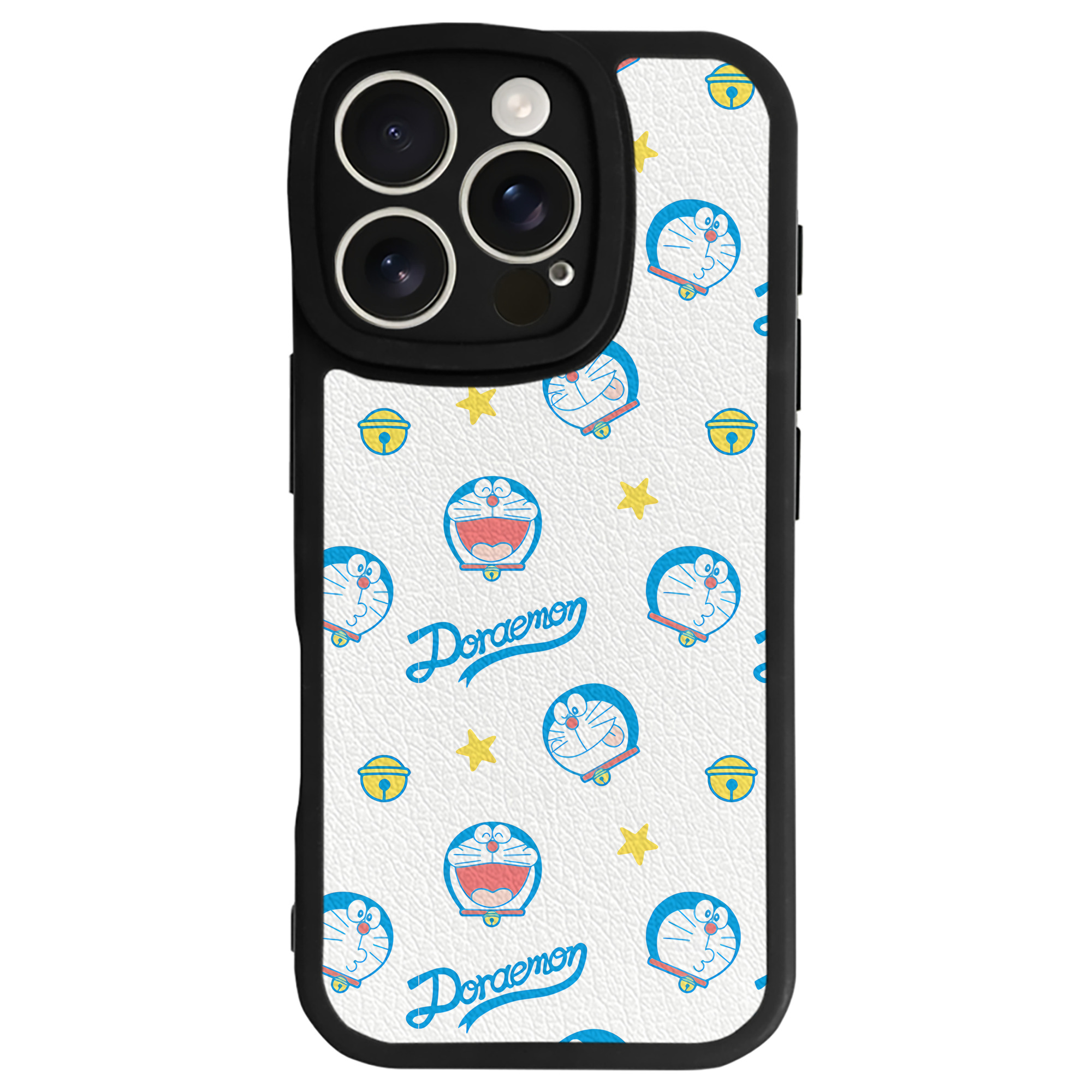 （画像用） ドラえもん Doraemon 【iPhone 16シリーズ対応】シリコンスマホケース（レザー調） 材質：シリコン
